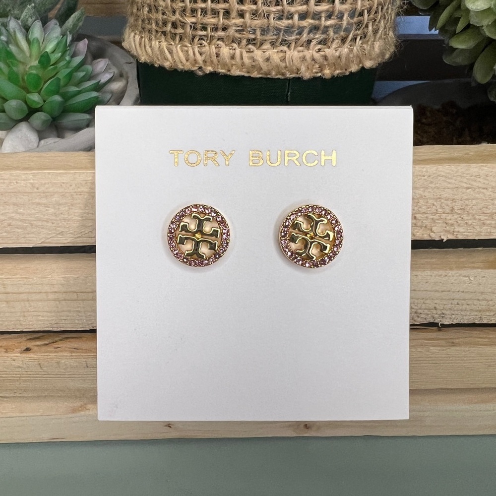 Tory Burch Miller Pave Gold/Pink